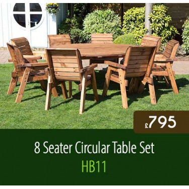 8 Seater Circular Table Set HB11
