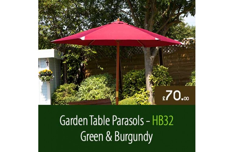 Garden Table Parasols HB32