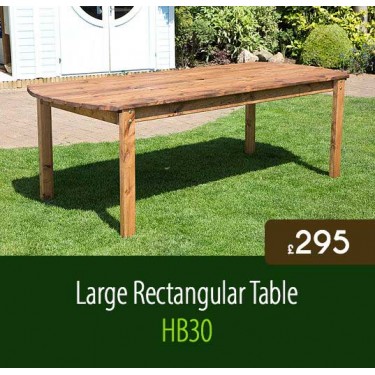 Large Rectangular Garden Table HB30
