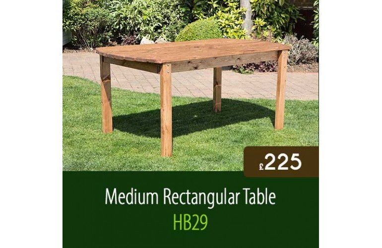 Medium Rectangular Garden Table HB29