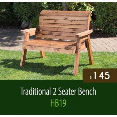 Traditional 2 Seater Bench HB19