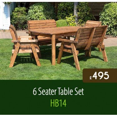 Traditional 6 Seater Table Set HB14