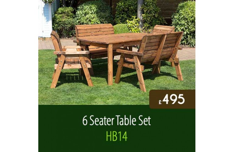 Traditional 6 Seater Table Set HB14